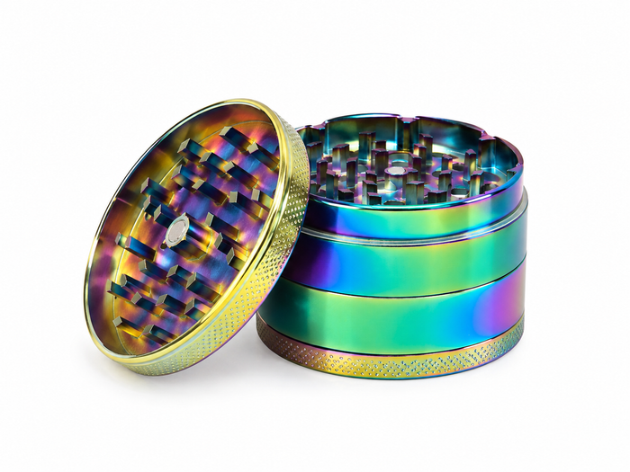 60mm Iridescent 4-Part Aluminum Grinder