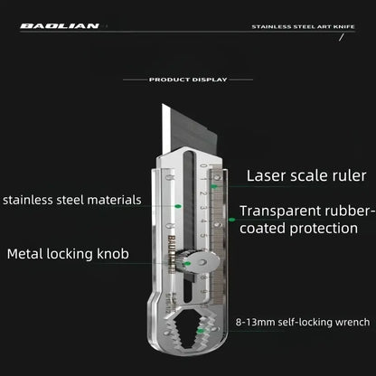 Rubber-Coated Stainless Steel Utility Knife