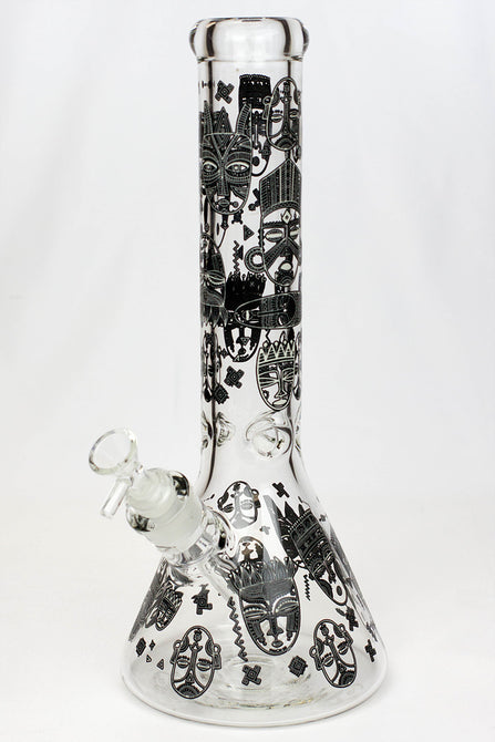 Bong en verre phosphorescent de 14" et 7 mm