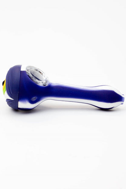 Pipe à main en silicone EYE avec bol en verre