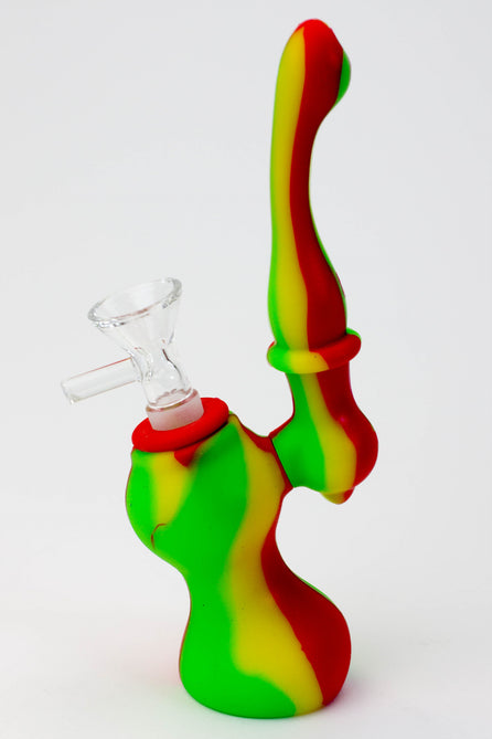 7" Single Chamber Silicone Bubbler