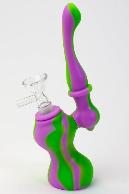 7" Single Chamber Silicone Bubbler