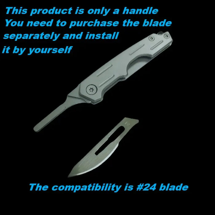 Stainless Steel Folding Handle - Blade Not Included