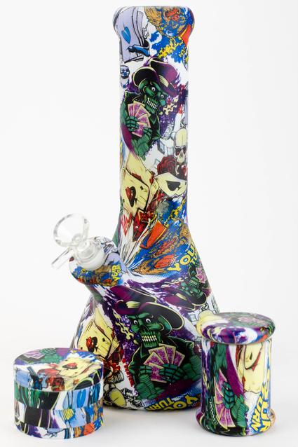 Coffret cadeau bong en verre Genie 12" S2-Graphic 9 mm