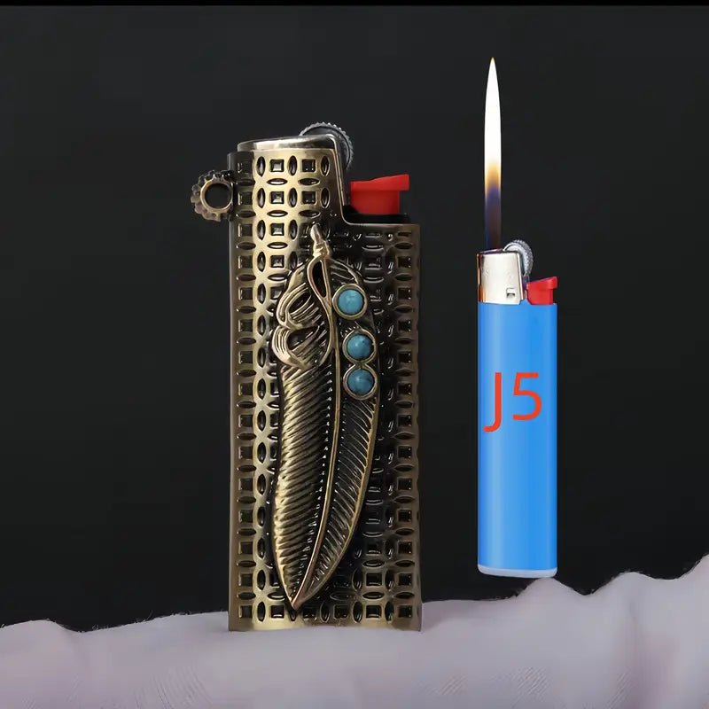 Feather Style Grid Lighter Case