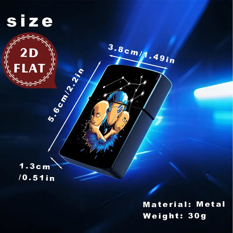 2D Retro Cosmic Elements Abstract Human Figures Lighter Shell