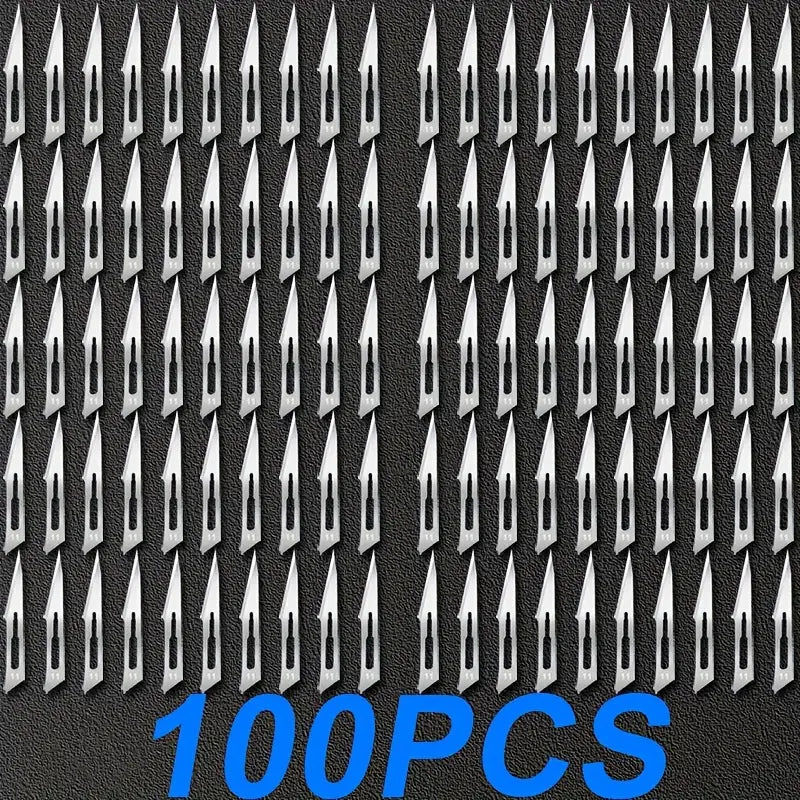 100pcs Carbon Steel No. 11 Special Sharp Blade