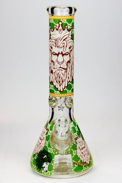 14" Hash King Glow in the dark 9 mm glass bong