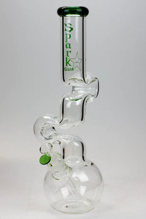 Spark 16" 7mm Kink Zong Glass Bong