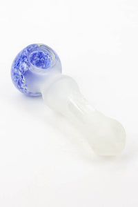 Frosted Soft Glass Hand Pipe - 4.5