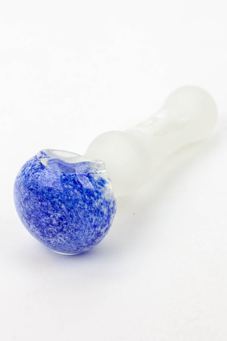 Frosted Soft Glass Hand Pipe - 4.5