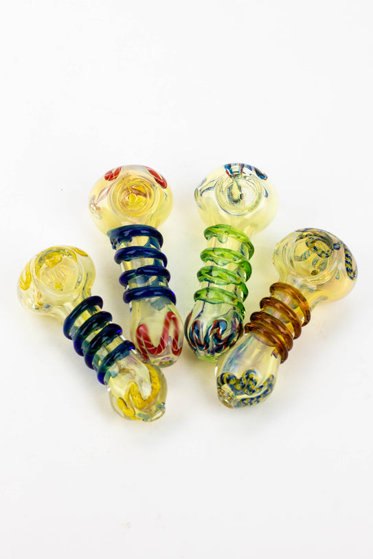 3.5 in. Soft glass hand pipe