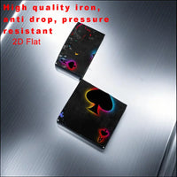Neon Ace of Spades Metal Lighter