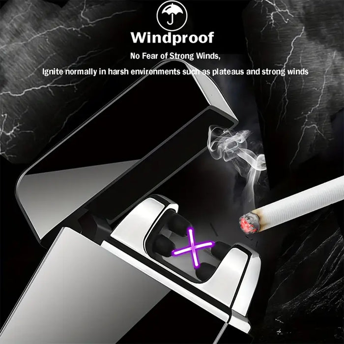 Windproof USB Rechargeable Flameless Smart Lighter