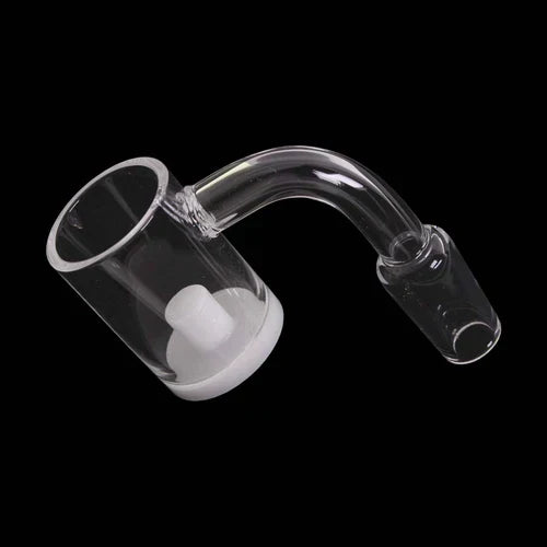 14mm 90 Degree Flat Opaque Bottom Domeless Banger - Male