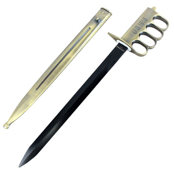 Defender - 18" Brass Short Sword w/ Sheath