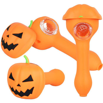 5" Pumpkin Silicone Hand Pipe