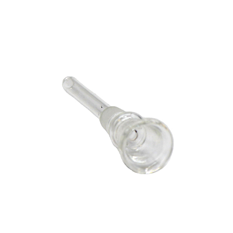 4" Glass Downstem  with Glass Bowl