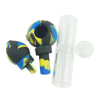 Silicone 7″ Pipe w/ Built in Honey Comb Percolator