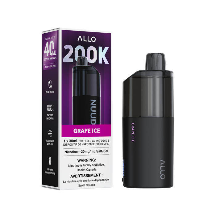 Allo Nuud 200K Disposable Vape 30mL **Launch Special**