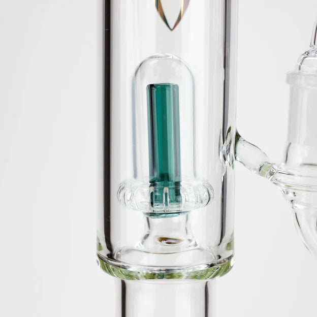 Bong à eau en verre avec diffuseur en ligne 2 en 1 AQUA Glass de 21 pouces