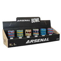 Arsenal - 14mm Mosaic Pattern Glass Bowl