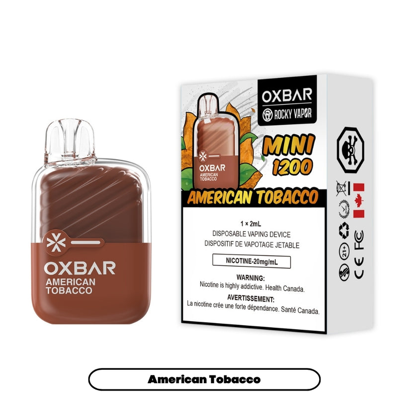 OXBAR X Rocky Vapor Mini 1200 Puff Disposable Vape