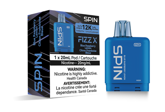 Spin Fizz X compatible Pod Blue Raspberry Lemon