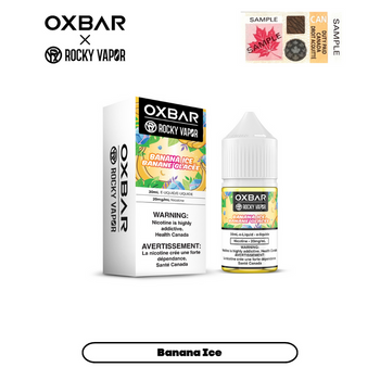 E-liquides Rocky Vapor x Oxbar - Banane glacée