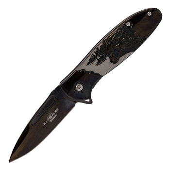 Black Widow - Black Bear Foldable Pocket Knife