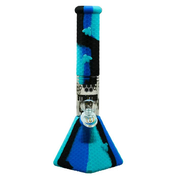 Stratus 11" Silicone Bee Pyramid Water Bong