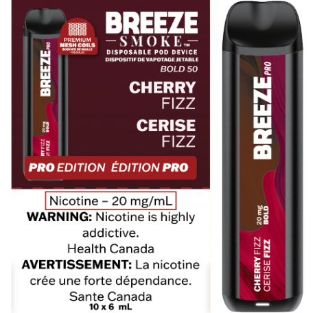 Vape jetable Breeze Pro 2000 bouffées 6 ml