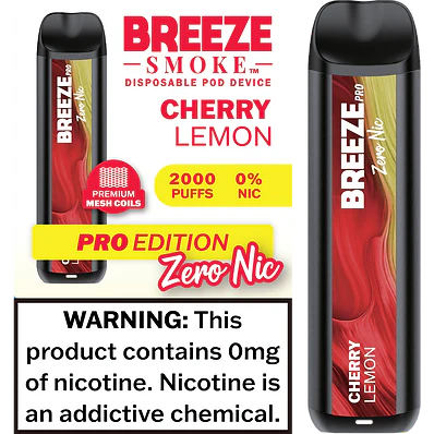 Breeze Pro Zero Nic Disposable 2000 Puff Vape 6ml