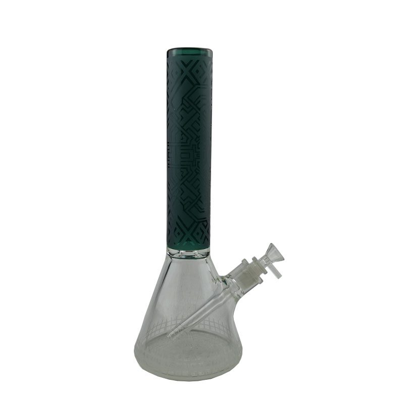 14″ 7mm Deep Sand Blasting Beaker w/ Colour Top