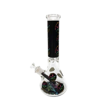 14″ 7mm Good Bad Weed Design Exclusive License Glass Bong