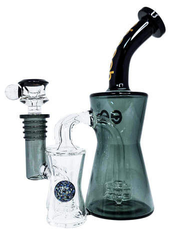 Cheech Glass 8” Double Recycler