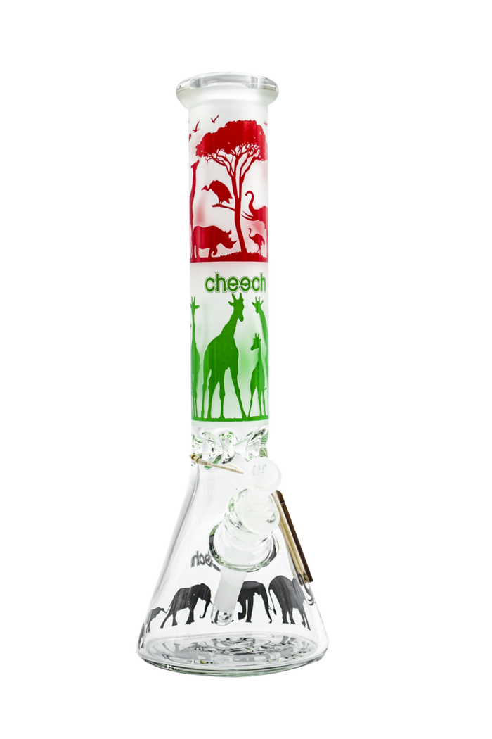 Bang en verre Cheech 15 pouces Safari Tube Beaker