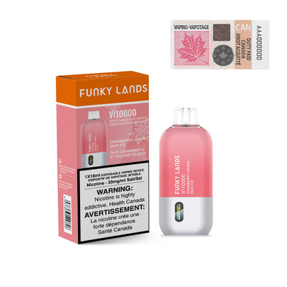 [CLEARANCE] Funky Lands by ElfBar Vi10000 Rechargeable Disposable Vape 18ml
