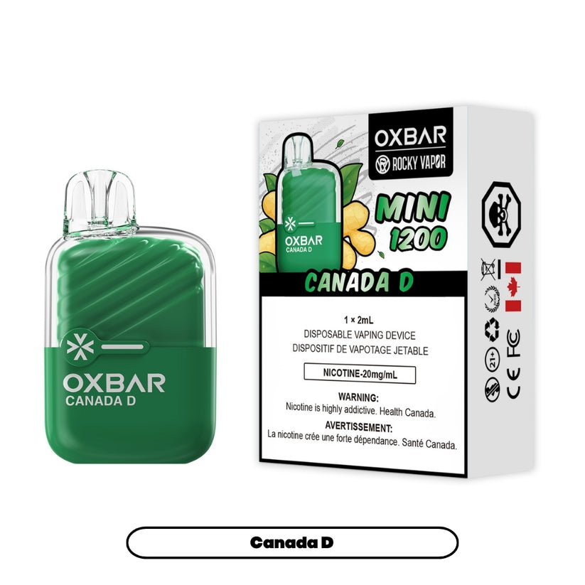 OXBAR X Rocky Vapor Mini 1200 Puff Disposable Vape