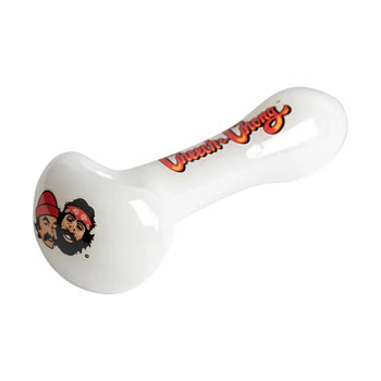 Cheech & Chong® Glass - 3.5" White Miss Tempest Stoner Hand Pipe