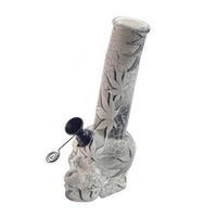 7″ Skull Design Glass Bong W/ Pullout Slide