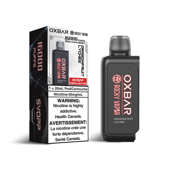 OXBAR x Rocky Vapor SVOPP 16000 Puff Pods Dragonfruit Lychee