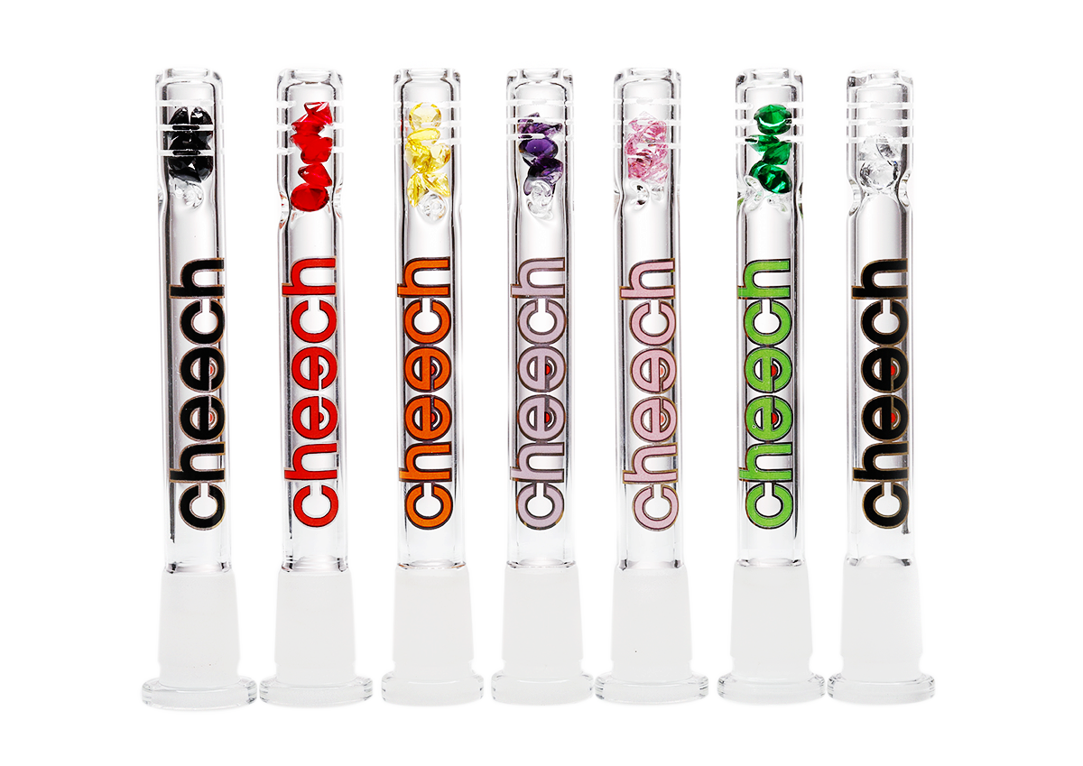 Cheech Glass 4,5″ Diamant Gems Tige descendante 14 mm