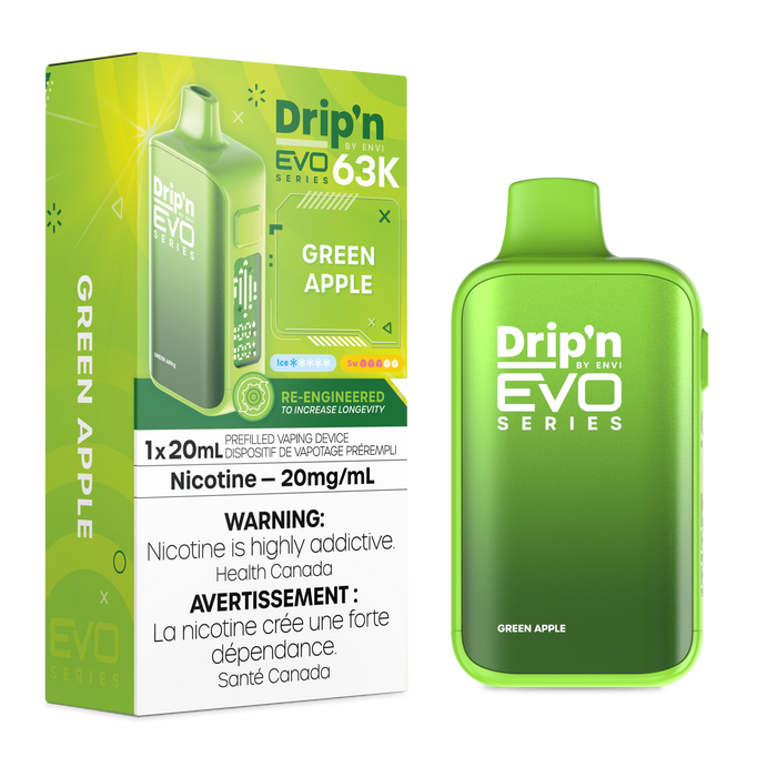 ENVI Drip'n EVO 63K Rechargeable Disposable Vape 20mL