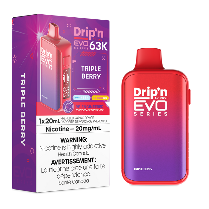 ENVI Drip'n EVO 63K Rechargeable Disposable Vape 20mL