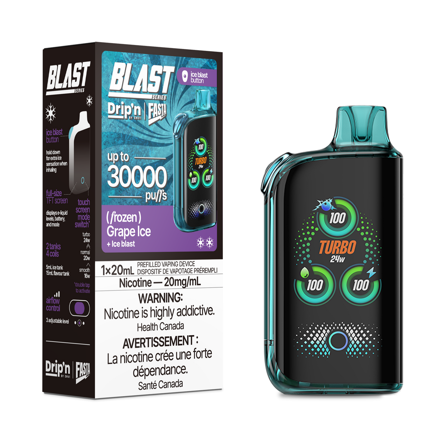 ENVI Drip'n X Fasta BLAST SERIES 30K 20mL Disposable Vape