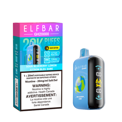 ELF Bar Vape jetable rechargeable GH20000 Puff Elfbar 20 ml