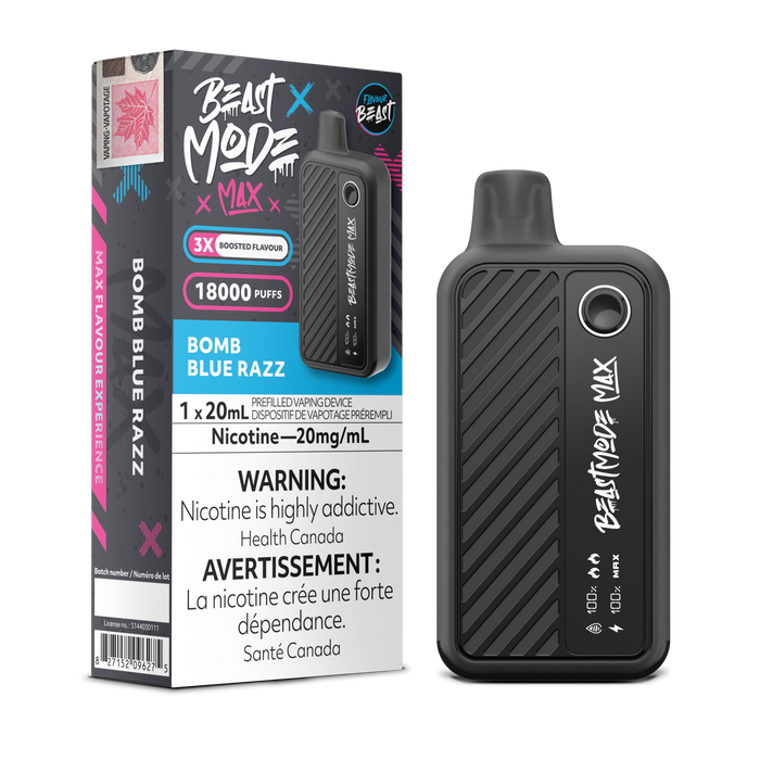 Flavour Beast Mode MAX 18000 Puff Disposable Vape Bomb Blue Razz