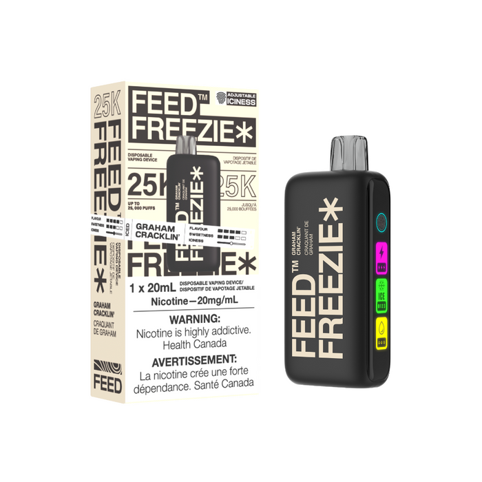 [CLEARANCE] FEED Freezie 25k Puff Rechargeable Disposable Vape 20ml