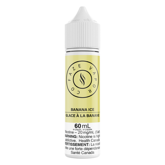 Faze Vapor Co 60 mL Salts - Banana Ice